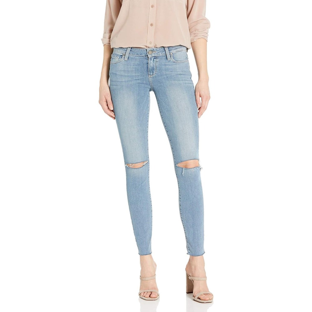 NWT! PAIGE Women's Verdugo Ankle‎ JeansGAEL DESTRUCTED SIZE-25